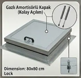 İzolasyonsuz Çatı Çıkış Kapak